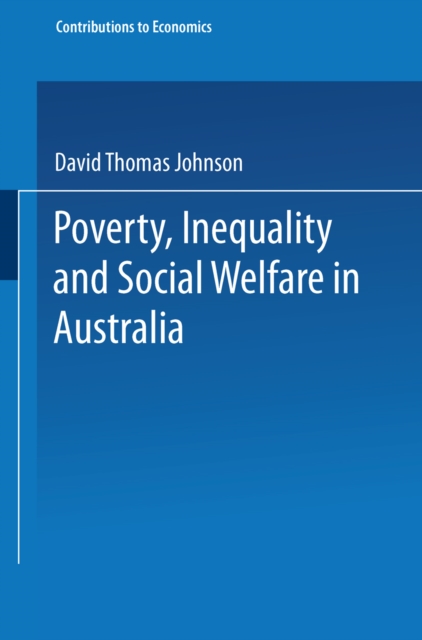 Poverty, Inequality and Social Welfare in Australia, PDF eBook