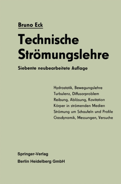 Technische Stromungslehre, PDF eBook