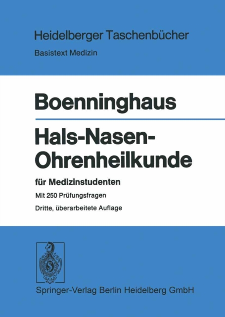 Hals-Nasen-Ohrenheilkunde fur Medizinstudenten, PDF eBook