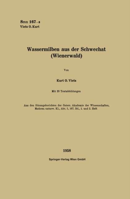 Wassermilben aus der Schwechat (Wienerwald), PDF eBook