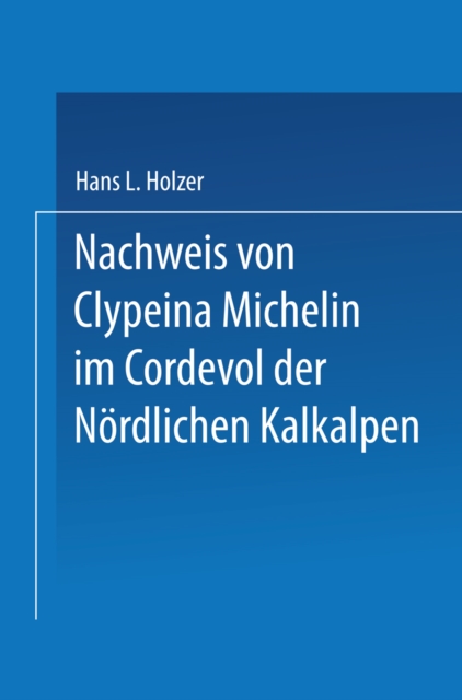 Nachweis von Clypeina Michelin im Cordevol der Nordlichen Kalkalpen, PDF eBook