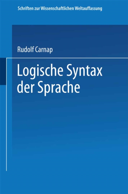 Logische Syntax der Sprache, PDF eBook