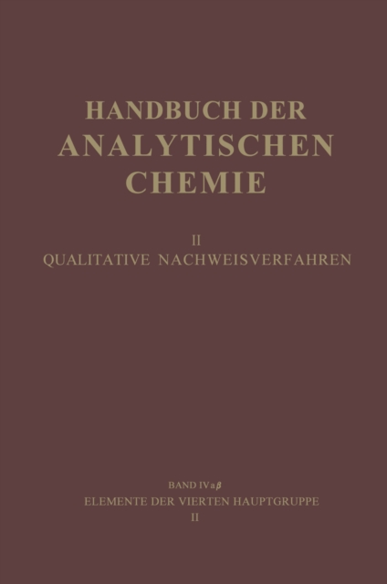Elemente der Vierten Hauptgruppe II : Germanium * Zinn, PDF eBook