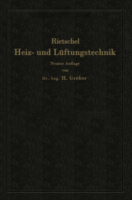 H. Rietschels Leitfaden der Heiz- und Luftungstechnik, PDF eBook