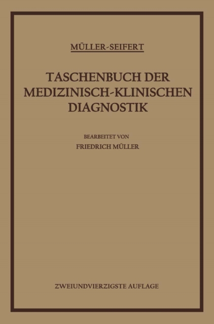 Taschenbuch der Medizinisch-Klinischen Diagnostik, PDF eBook