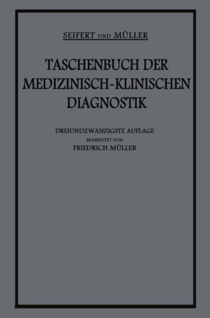 Taschenbuch der Medizinisch-Klinischen Diagnostik, PDF eBook