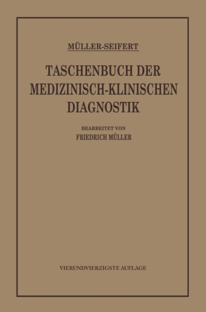 Taschenbuch der medizinisch-klinischen Diagnostik, PDF eBook