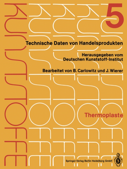 Thermoplaste : Merkblatter 1601-2000, PDF eBook