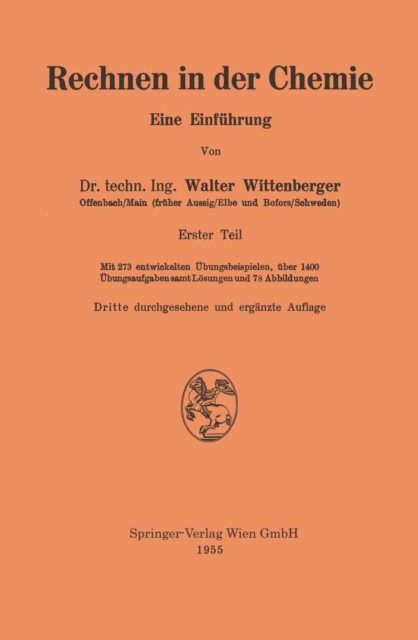 Rechnen in der Chemie : Eine Einfuhrung, PDF eBook