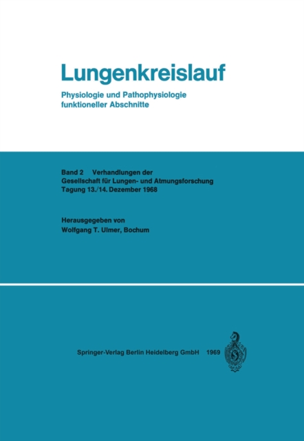 Lungenkreislauf : Physiologie und Pathophysiologie funktioneller Abschnitte, PDF eBook