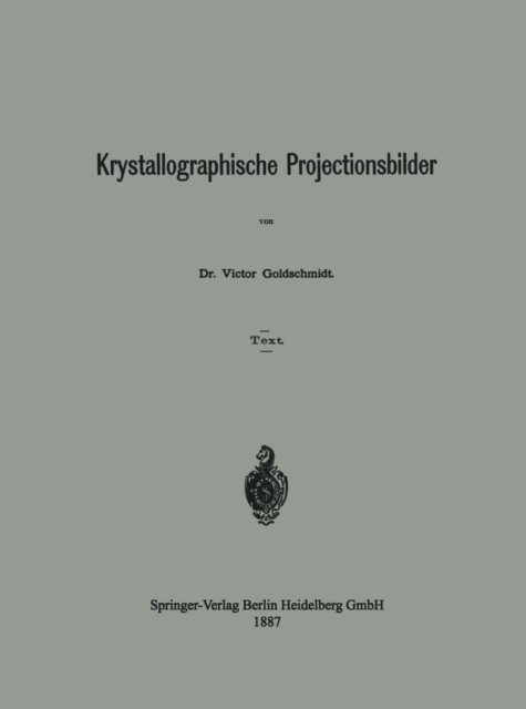 Krystallographische Projectionsbilder, PDF eBook