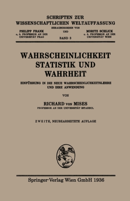 Wahrscheinlichkeit, Statistik und Wahrheit : Einfuhrung in d. neue Wahrscheinlichkeitslehre u. ihre Anwendung, PDF eBook