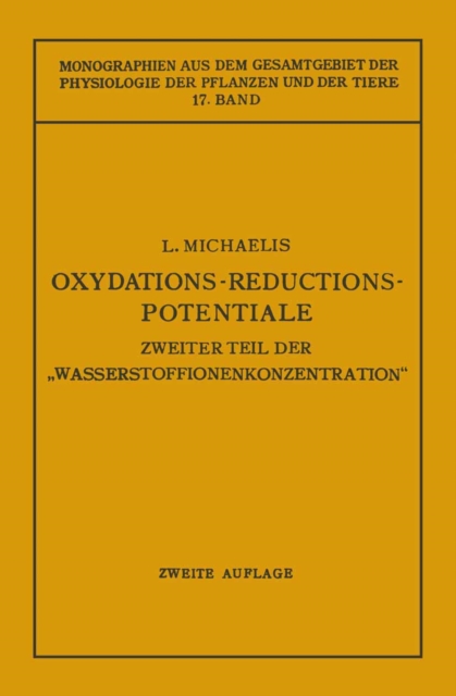 Oxydations-Reductions-Potentiale, PDF eBook