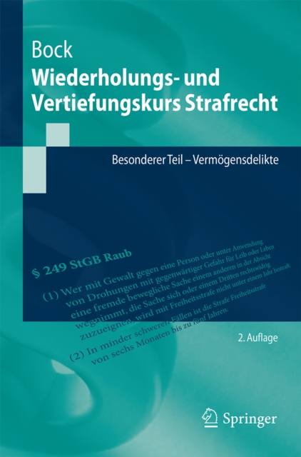 Wiederholungs- und Vertiefungskurs Strafrecht : Besonderer Teil - Vermogensdelikte, PDF eBook