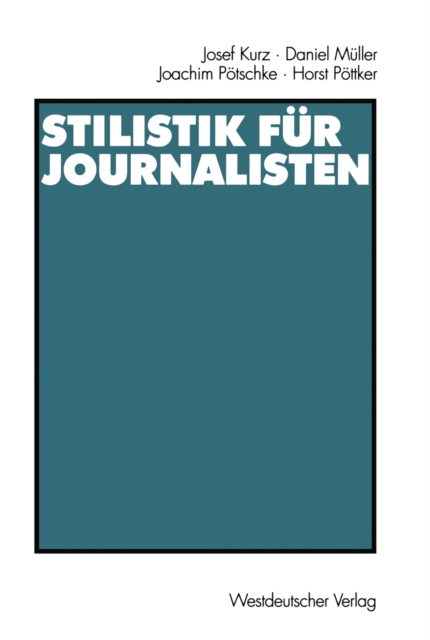Stilistik fur Journalisten, PDF eBook
