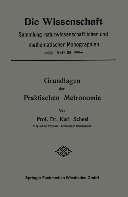 Grundlagen der Praktischen Metronomie, PDF eBook