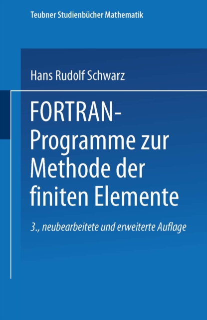 FORTRAN-Programme zur Methode der finiten Elemente, PDF eBook