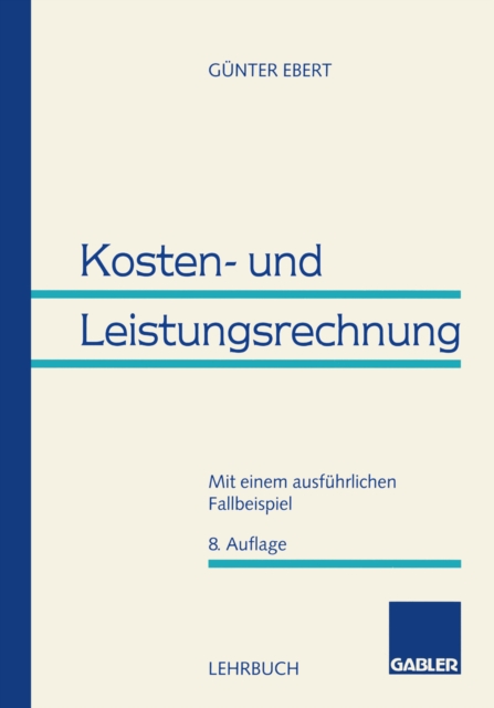 Kosten- und Leistungsrechnung, PDF eBook