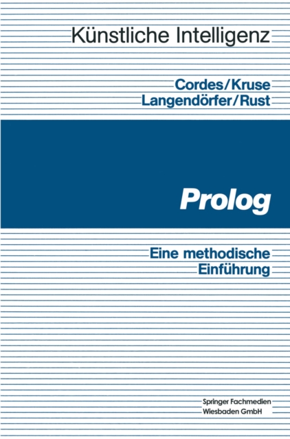 Prolog : Eine methodische Einfuhrung, PDF eBook