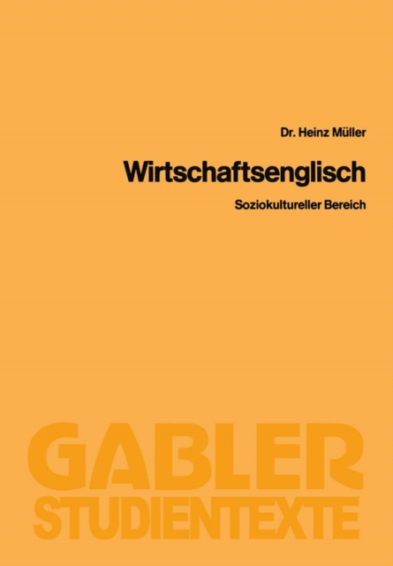 Wirtschaftsenglisch : Soziokultureller Bereich, PDF eBook