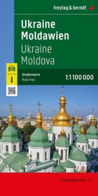 Ukraine - Moldova Road Map, Sheet map, folded Book