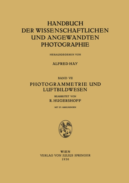 Photogrammetrie und Luftbildwesen, PDF eBook
