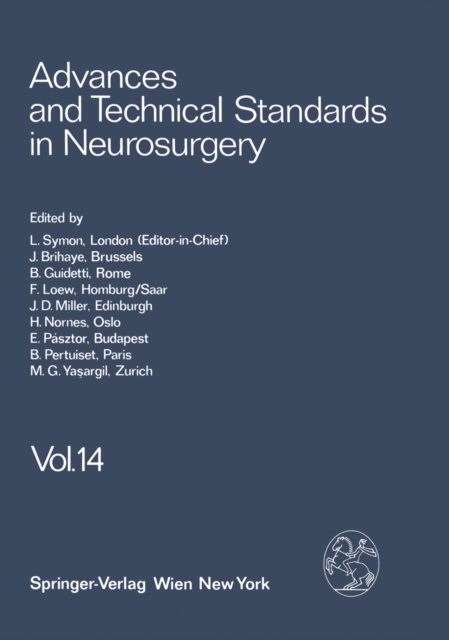 Advances and Technical Standards in Neurosurgery : Volume 14, PDF eBook