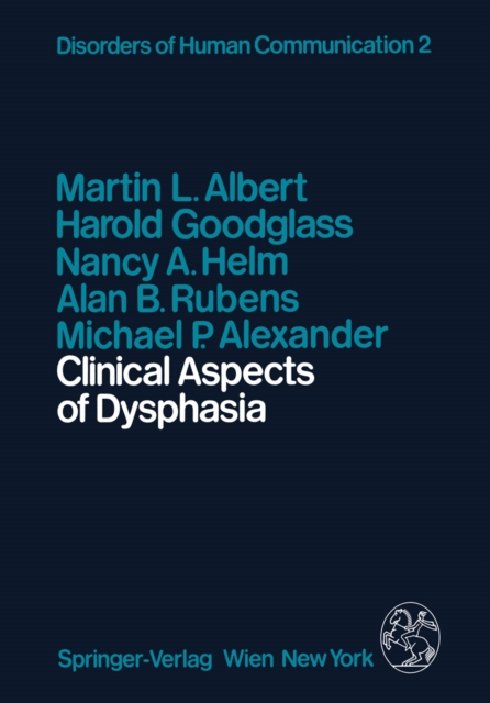 Clinical Aspects of Dysphasia, PDF eBook