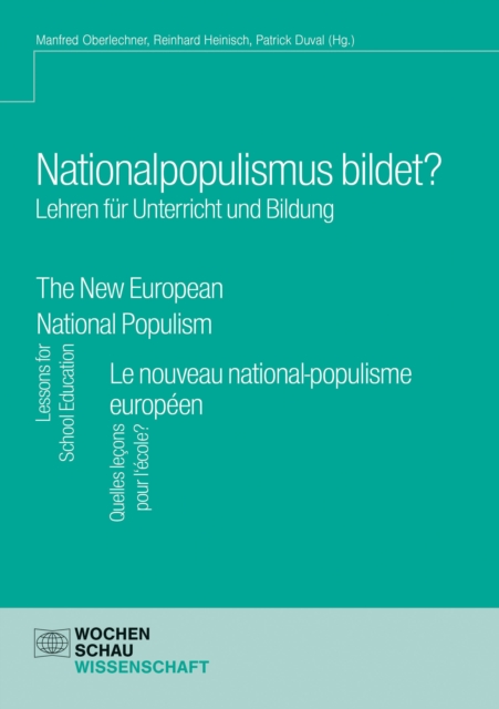 Nationalpopulismus bildet? : Lehren fur Unterricht und Bildung, PDF eBook
