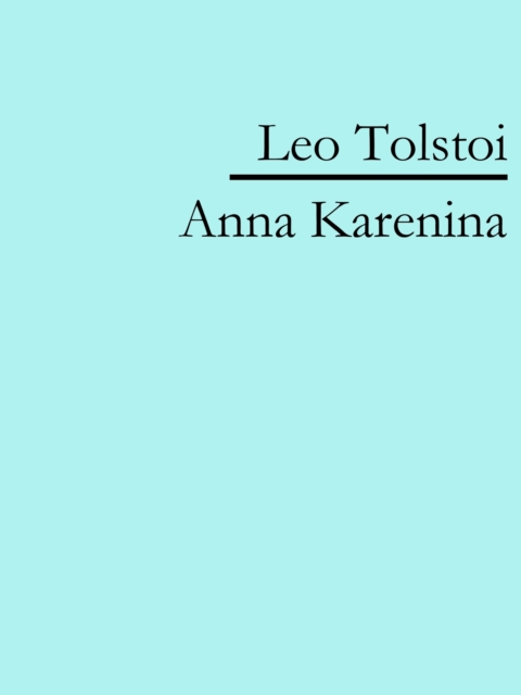 Anna Karenina, EPUB eBook