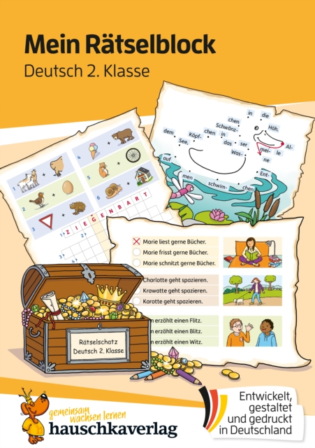 Mein Ratselblock Deutsch 2. Klasse : Ratsel fur kluge Kopfe mit Losungen - Forderung mit Freude, PDF eBook