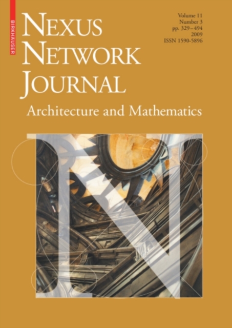 Nexus Network Journal 11,3 : Architecture and Mathematics, PDF eBook