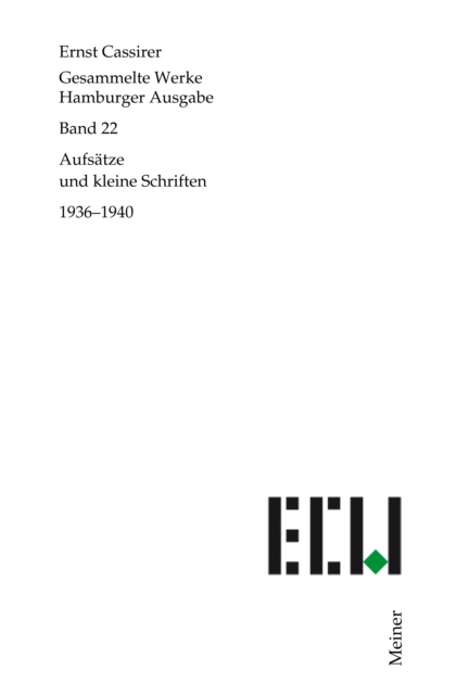 Aufsatze und kleine Schriften 1936-1940, PDF eBook