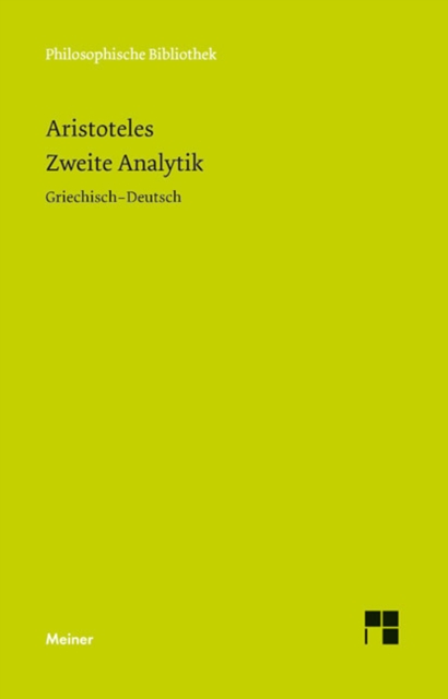 Zweite Analytik : Zweisprachige Ausgabe, PDF eBook