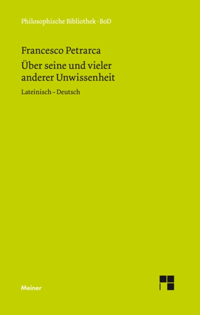 Uber seine und vieler anderer Unwissenheit : Zweisprachige Ausgabe, PDF eBook