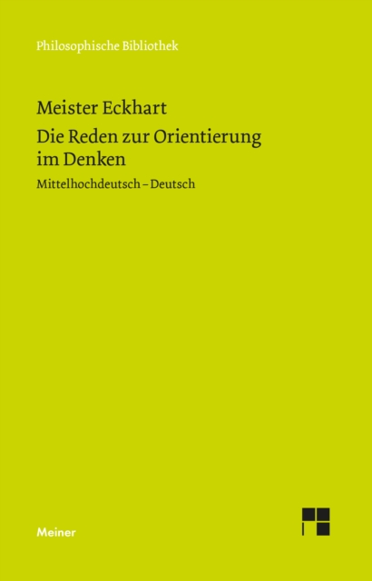 Die Reden zur Orientierung im Denken : Die rede der unterscheidunge. Zweisprachige Ausgabe, PDF eBook