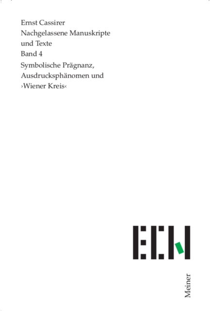 Symbolische Pragnanz, Ausdrucksphanomen und ›Wiener Kreis‹, PDF eBook