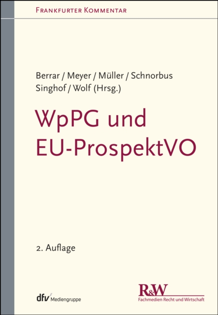 WpPG und EU-ProspektVO : Wertpapierprospektgesetz und EU-Prospektverordnung, PDF eBook