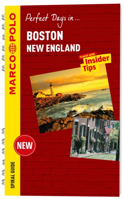 Boston Marco Polo Travel Guide - with pull out map, Spiral bound Book