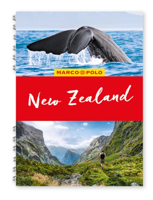 New Zealand Marco Polo Travel Guide - with pull out map, Spiral bound Book