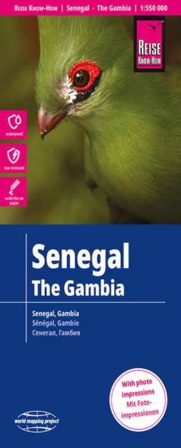 Senegal / the Gambia (1:550.000), Sheet map, folded Book