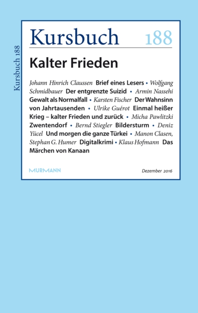 Kursbuch 188 : Kalter Frieden, EPUB eBook