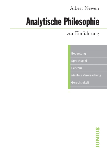 Analytische Philosophie zur Einfuhrung, EPUB eBook