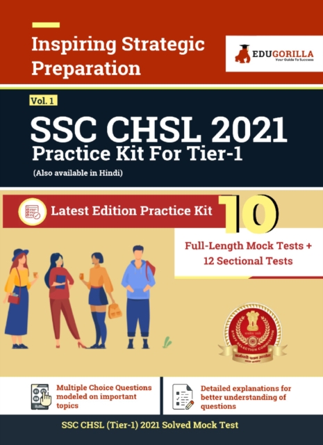 SSC CHSL Tier-1 2021 Vol. 1 10 Full-length Mock Tests + 12 Sectional Tests, PDF eBook
