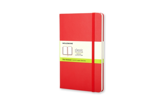 Moleskine Large Plain Hardcover Notebook Red, Notebook / blank book Book