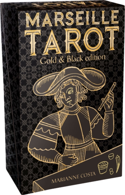 Marseille Tarot - Gold & Black Edition, Cards Book