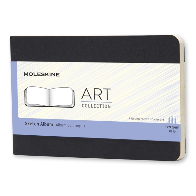 Moleskine Pocket Art Plus Cahier Sketch Album Black, Notebook / blank book Book