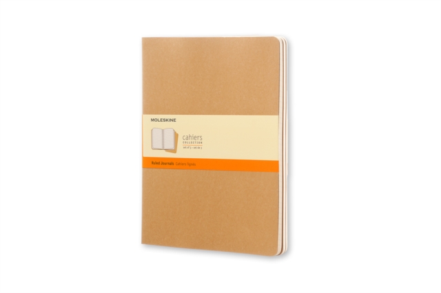 Moleskine Ruled Cahier Xl - Kraft Cover (3 Set), Multiple copy pack Book