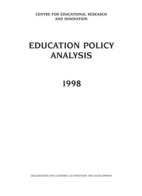 Education Policy Analysis 1998, PDF eBook