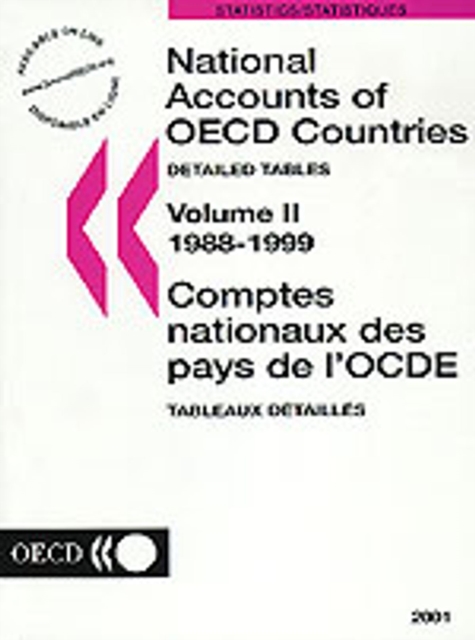 National Accounts of OECD Countries 2001, Volume II, Detailed Tables, PDF eBook